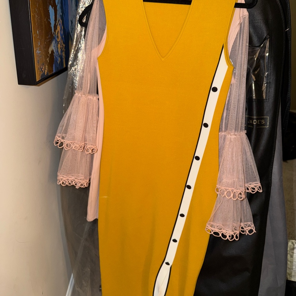 Eva Mendes for New York & Company Yellow Dress